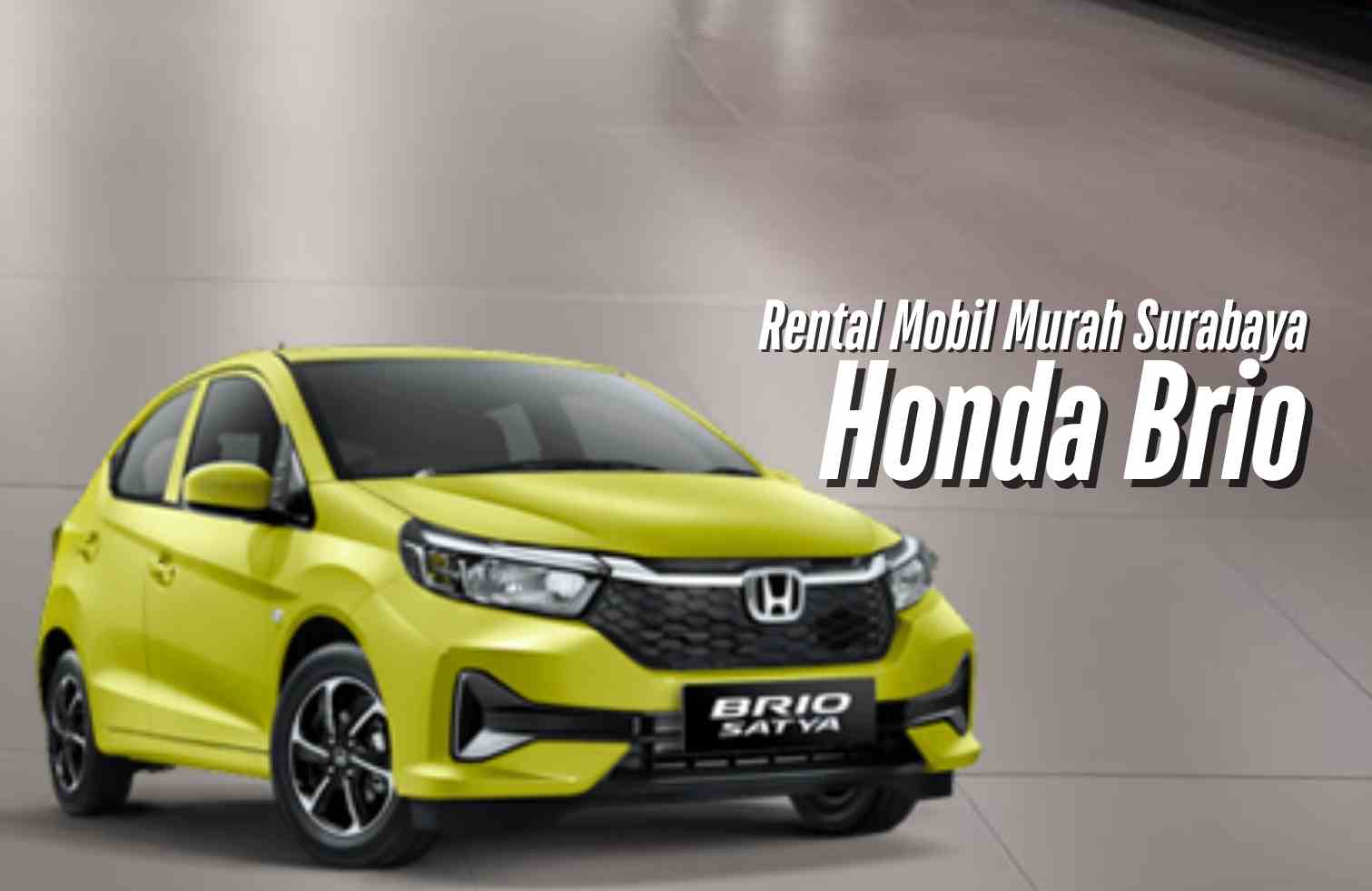 Rental Mobil Honda Brio Murah Surabaya